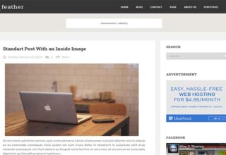 Feather Blogger Template