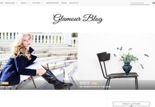 Glamour Blogger Template