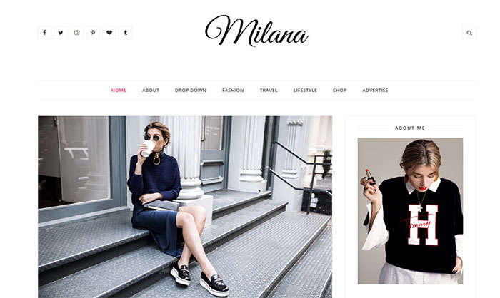 Milana Blogger Template